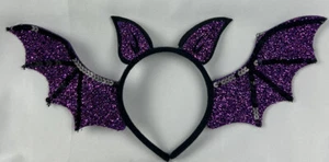 Disfraz de murciélago diadema lentejuelas púrpura Halloween  - Imagen 1 de 2