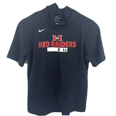 Nike TEXAS TECH RED RAIDERS Hooded Player Training Tee Men's XL Black AJ6714 - Image 1 of 4