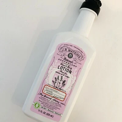J. R. Watkins Hand and Body Lotion Lavender 11 oz  99% Natural USED 1X - Imagem 1 de 3