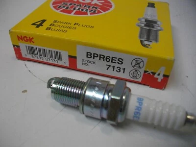 NGK BPR6ES / 7131 spark plug factory pack of 4 each outboard marine boat - Image 1 of 4
