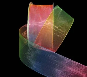 10 Yards New Colorful Rainbow SUNBEAM Sheer Ribbon 1 1/2"W - Picture 1 of 1