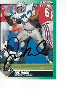 Puntuación #272 firmada por Joe Nash 1991 - Seattle Seahawks - Imagen 1 de 1