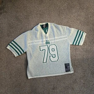 Unisex Si Tu Veux Cream And Green Casual Fly  XL Football Jersey (A) - Picture 1 of 18