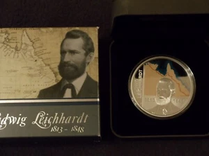 2013 $2 LUDWIG LEICHHARDT, 2 oz SILVER PROOF COIN, PERTH MINT COA - Bild 1 von 5