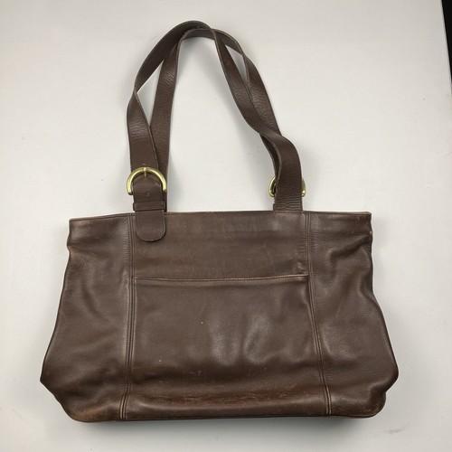 Borsa a tracolla vintage anni '90 Coach Waverly SoHo marrone scuro in pelle borsa