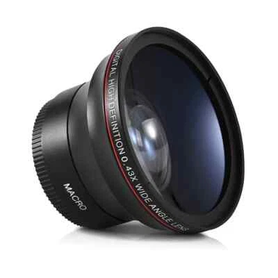 49/52/55/58mm 0.43x HD Super Wide Angle Lens with Macro Portion for DSLR Camera  - Image 1 of 4