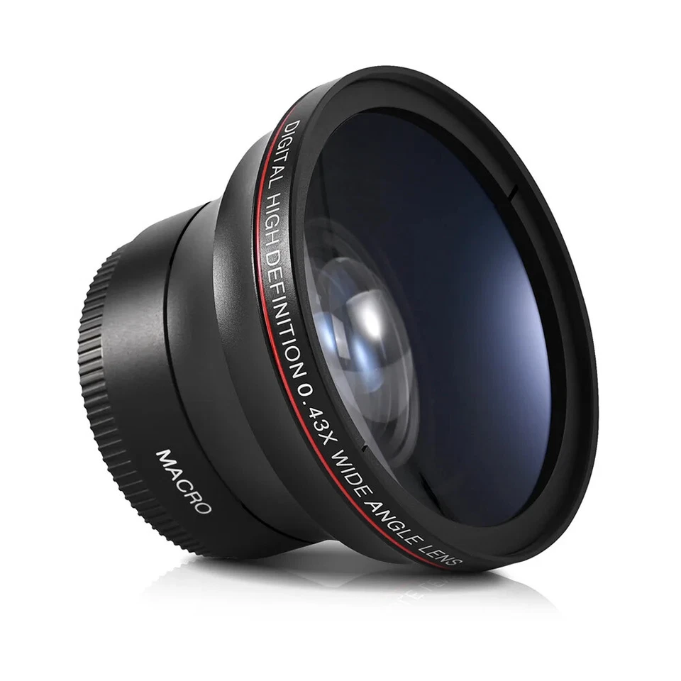 49/52/55/58mm 0.43x HD Super Wide Angle Lens with Macro Portion for DSLR Camera  - Image 1 of 4