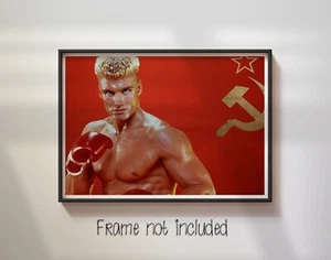 Dolph Lundgren as Ivan Drago In Rocky IV - High Quality Poster - Picture 1 of 4