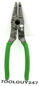 SNAP ON TOOLS USA GREEN Soft Grip 9" Wire Stripper Cutter Crimper PWCS9ACF G - Bild 1 von 6