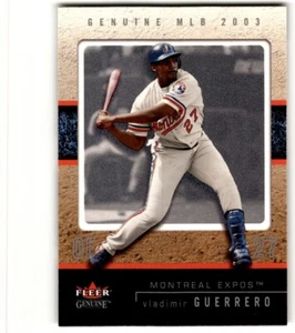 2003 Fleer Genuine Reflection Descending Vladimir Guerrero #28 Montreal Expos - Picture 1 of 2