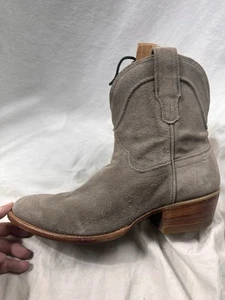 Tecovas The LUCY Botas de Gamuza Botín Gris Tostado Mujeres Talla 9 Vaquera Occidental Usadas en Excelente Condición - Imagen 1 de 15
