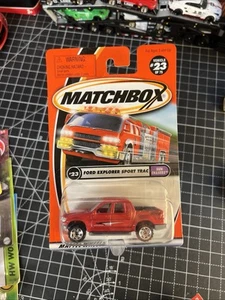 2001 Matchbox #23 Ford Explorer Sport Trac (Red) - Picture 1 of 4