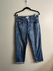 Lucky Brand Women’s Boyfriend Mid Rise Straight Leg Medium Wash Jeans Size 4/27 - Picture 1 of 7