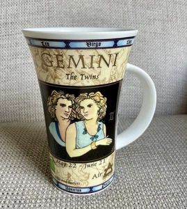 Dunoon Jack Dadd Sternzeichen Zwillinge die Zwillinge groß Latte feines Steinzeug Kaffeebecher - Bild 1 von 6