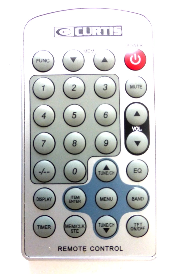 CURTIS KITCHEN DROPDOWN UNDERCOUNTER TV REMOTE CONTROL for KCR2611UK - Image 1 of 1