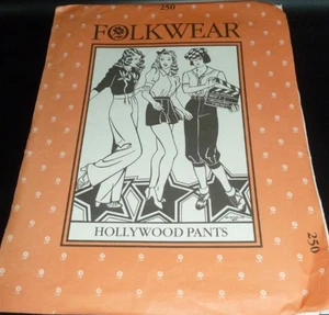 Pantalones Hollywood Años 30-40 Bragas Pantalones Cortos Disfraz Costura Patrón Ropa Folclórica 250 8-14 - Imagen 1 de 4