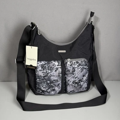 Baggallini Everyplace Bag Crossbody Black Cheetah Embossed MCH252B0881 NWT - Image 1 of 4