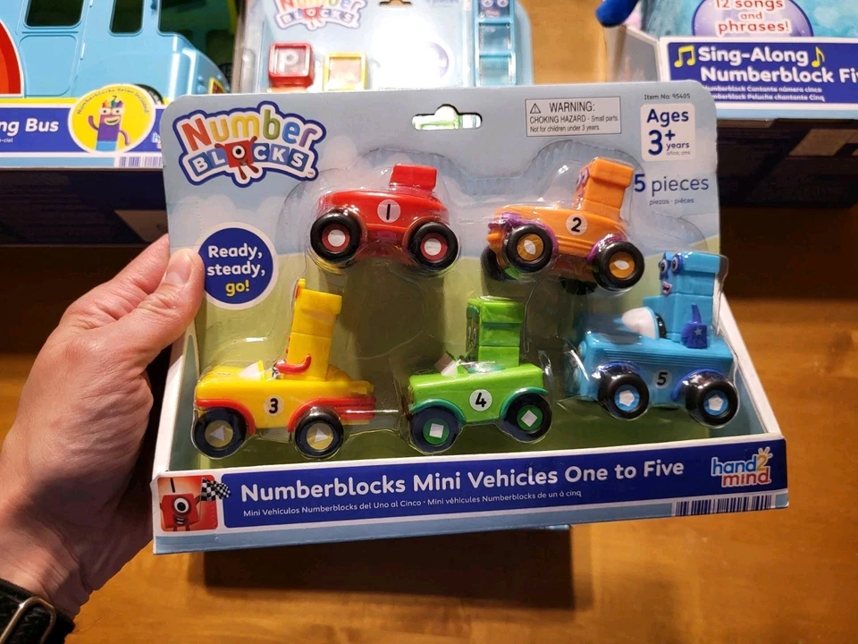 Number Blocks Mini Vehicles One to Five Numberblocks Counting Toy hand2mind
