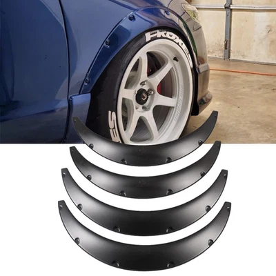4X 35" For Jaguar Universal Fender Flares Wheel Extra Arches Wide Body Kit Black - Image 1 of 4