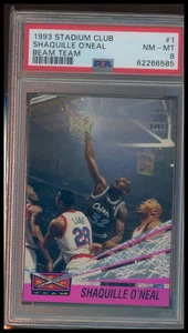 1993-94 Stadium Club #1 Shaquille O'Neal Beam Team (PSA 8) - Bild 1 von 2