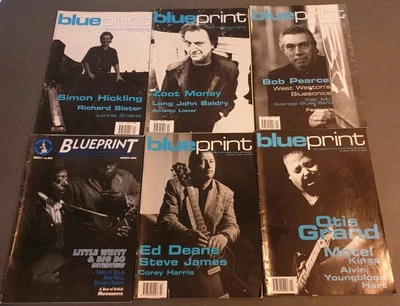 JOB LOT OF 9 X  BLUEPRINT BLUES MAGAZINE 46 48 57 71 - VOL 2 13 15 16 17 18 - Image 1 of 4