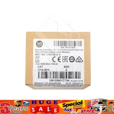 New Factory Sealed Allen-Bradley 1794-IB16 Flex I/O Input Module US Free Tax - Image 1 of 2