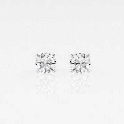 0.50 Ct Real Lab Grown Diamond Studs Earrings in 14K White Gold EF/VS - Image 1 of 4