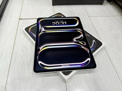 Apple iPad Pro 13" 2024 M4 2TB Wi-Fi & Cellular 5G Unlocked Nano T Glass Silver - Image 1 of 4