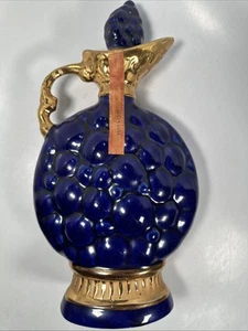 1968 Jim Beam | Regal Whiskey Decanter Grapes Blue Gold 13” Empty - Picture 1 of 8
