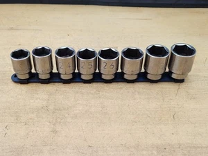Matco Tools 1/2" Drive 8 Pc Metric Shallow 6Pt Chrome Socket Set (22 mm - 29mm) - Picture 1 of 4