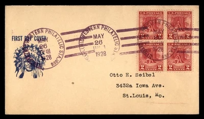 Mayfairstamps US FDC 1928 Valley Forge Washington Native American First Day Cove - Image 1 of 2