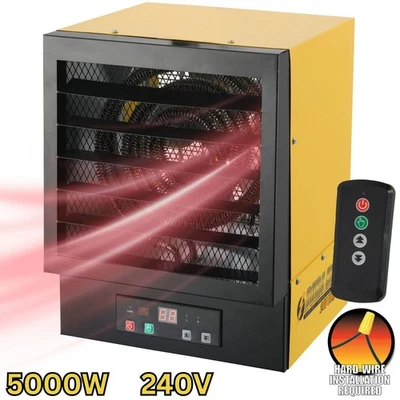Dura Heat Hard-Wired Electric Garage Heater with Remote, 240V, Heats 750 sq ft - Image 1 of 4