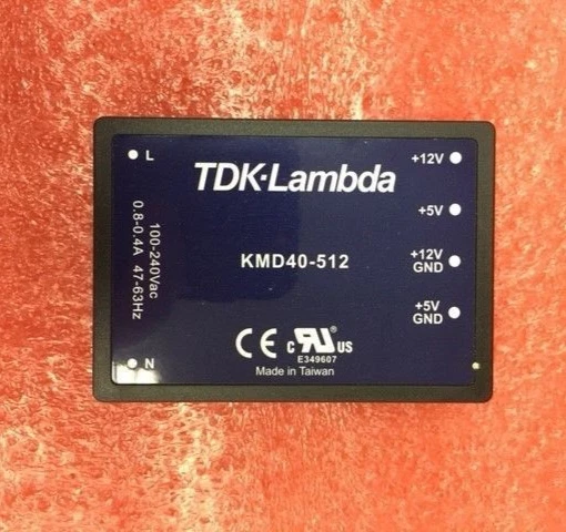 TDK Lambda KMD40-512 AC/DC Power Module 40W 5V 12V 5A, 115-230VAC, AC-DC, Brand - Image 1 of 3