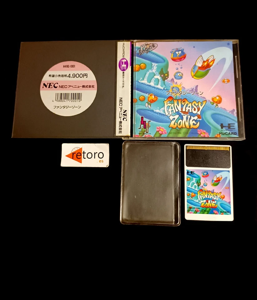 FANTASY ZONE PC-ENGINE TurboGrafx NEC HuCard JAP PCE Pc Engine - Imagen 1 de 2