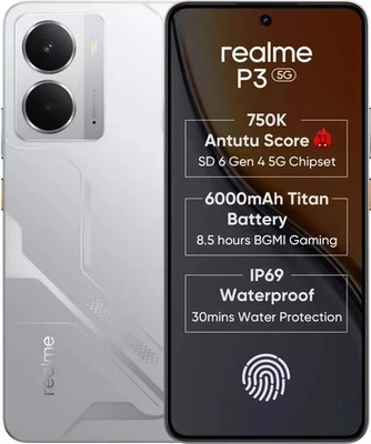 realme P3 5G (Plata 256GB 8GB RAM) 6 Gen 4 Procesador 6.67 pulgadas Versión... - Imagen 1 de 4