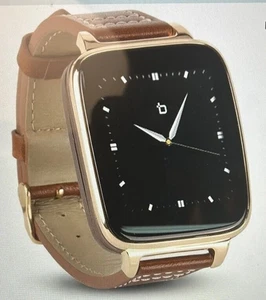 BEANTECH  S1 Full Function Smart Watch for Apple/Android Devices Gold Brown band - Picture 1 of 1