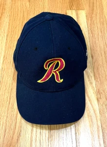 Retro Redskins Baseball Cap - Distressed Navy - Embroidered Logo - Picture 1 of 13