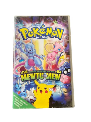 Pokemon der Film Mewtu gegen Mew (VHS) Tape Video Kassette Vintage 1999 Pikachu - Bild 1 von 4