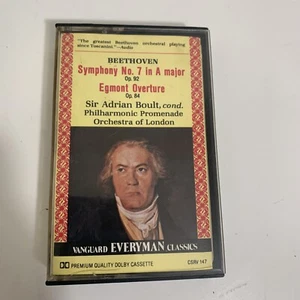 Beethoven Symphony No. 7 in A Major Egmont Overture (Cassette Tape) Rare - Picture 1 of 5