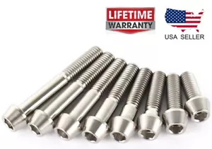 M8 Titan Schrauben Kegel Steckschlüssel Kopf 10,15,20,25,30,35,40,45,50,55,60 mm - Bild 1 von 4