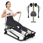 Exercise Rowing Machine Rower Adjustable Double Hydraulic Resistance Home Gym