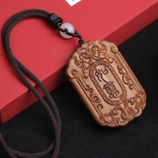 Chinese Hand-carved Lucky Amulets Vintage Exquisite Statue Carving Necklace Gift