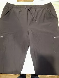 Men Eddie Bauer Fleece Lined Tech Pants Black Size 16(36). 5 Pocket Design. 10 - Picture 1 of 10