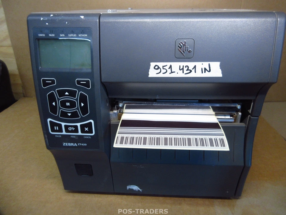 Zebra ZT420 Thermal Barcode Label Printer ZT42062-T0E0000Z LAN - 951,431 INCH - Bild 1 von 4