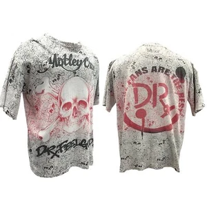Vintage 1990s 90s Authentic Mötley Crüe Dr. Feel Skull Print Band Tee Shirt - Bild 1 von 5