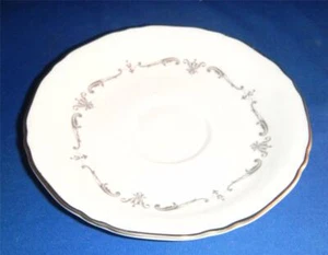 VTG 1960'S ROYAL WORCESTER BONE CHINA SILVER CHANTILLY 6" BREAD & BUTTER PLATE - Picture 1 of 2