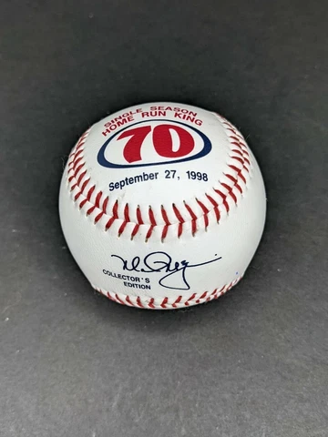 Rawlings Mark McGuire Collectors Edition Baseball 1998 Single Season Home Run Cover