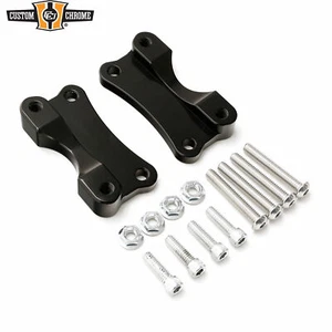 Front Fender Risers Adapter Spacer Mount Kit Fit For Harley Touring 2014+ Black - Picture 1 of 6