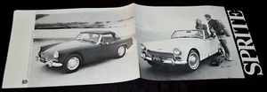 Austin Healey Sprite Mark IV 1968 especificaciones original vintage distribuidor folleto-68 - Imagen 1 de 4