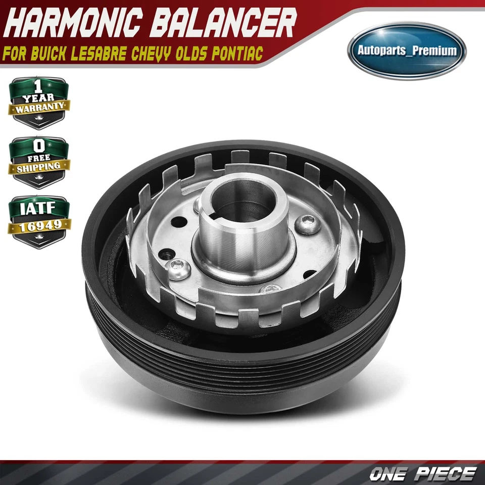Engine Harmonic Balancer for Buick LeSabre Riviera Chevrolet Oldsmobile Pontiac - Image 1 of 4